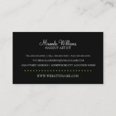 メイクアップアーティスト 名刺 (裏面)