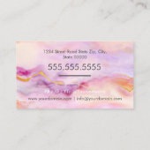 メイクアップアーティスト 名刺 (裏面)