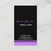 メイクアップアーティスト 名刺 (裏面)