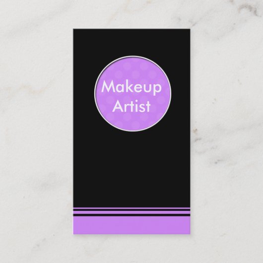 メイクアップアーティスト 名刺 (正面)