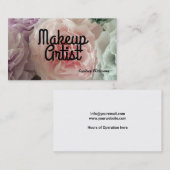 メイクアップアーティスト 名刺 (正面/裏面)