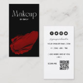 メイクアップアーティスト 名刺 (正面/裏面)