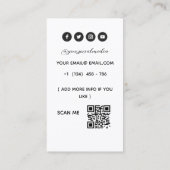 メイクアップアーティスト 名刺 (裏面)