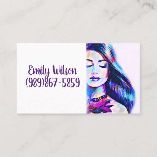 メイクアップアーティスト 名刺 (裏面)