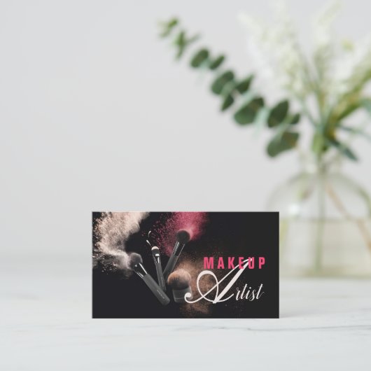 メイクアップアーティスト 名刺 (スタンド正面)