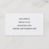 メイクアップアーティスト 名刺 (裏面)