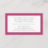 メイクアップアーティスト 名刺 (裏面)