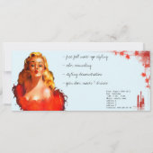 メイクアップアーティスト – 招待状 (裏面)