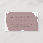 メイクアップアーティスト |暗エレガントいトープの目と肌 名刺 (裏面)