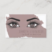 メイクアップアーティスト |暗エレガントいトープの目と肌 名刺 (正面)