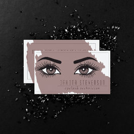 メイクアップアーティスト |暗エレガントいトープの目と肌 名刺