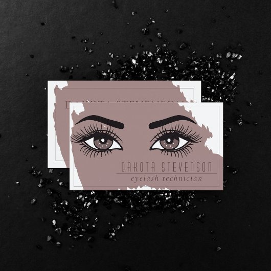 メイクアップアーティスト |暗エレガントいトープの目と肌 名刺