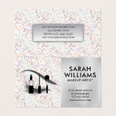 メイクアップアーティスト |目の点滅 |花の開花 名刺 (外部フラット)