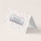 メイクアップアーティスト |目の点滅 |花の開花 名刺 (裏面)