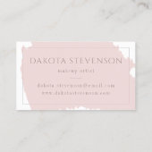 メイクアップアーティスト |緑エレガントの目ライトスキントーン 名刺 (裏面)