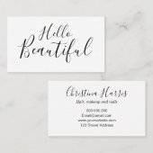 メイクアップアーティスト/美容師トレンディー名刺 名刺 (正面/裏面)