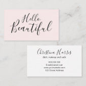 メイクアップアーティスト/美容師トレンディー名刺 名刺 (正面/裏面)