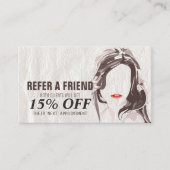 メイクアップアーティスト&美容師美しいサロン紹介 紹介カード (正面)