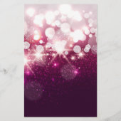 メイクアップアーティスト 美容師 - ピンクビューティー グリッター チラシ (裏面)