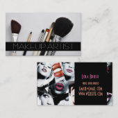 メイクアップアーティスト，美容師,美しい,サロン 名刺 (正面/裏面)