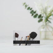 メイクアップアーティスト，美容師,美しい,サロン 名刺 (スタンド正面)