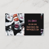 メイクアップアーティスト，美容師,美しい,サロン 名刺 (裏面)