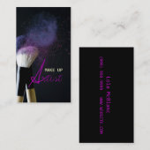 メイクアップアーティスト，美容師,美しい,サロン 名刺 (正面/裏面)