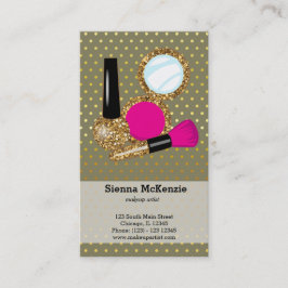 メイクアップアーティスト – 背景色の選択 名刺