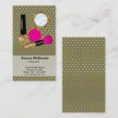 メイクアップアーティスト – 背景色の選択 名刺 (正面/裏面)