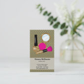 メイクアップアーティスト – 背景色の選択 名刺 (スタンド正面)