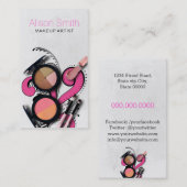 メイクアップアーティスト/顔絵を描/ファンタジーメークアップ 名刺 (正面/裏面)