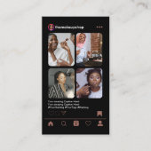 メイクアップアーティスト Instagram POST テラコッタQRコード 名刺 (正面)