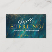 メイクアップアーティストDark Opal Glam QRコモダンード 名刺 (正面)