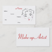 メイクアップアーティストDiva名刺 名刺 (正面/裏面)