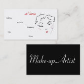 メイクアップアーティストDiva I名刺 名刺 (正面/裏面)