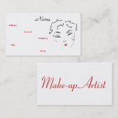 メイクアップアーティストDiva II名刺 名刺 (正面/裏面)