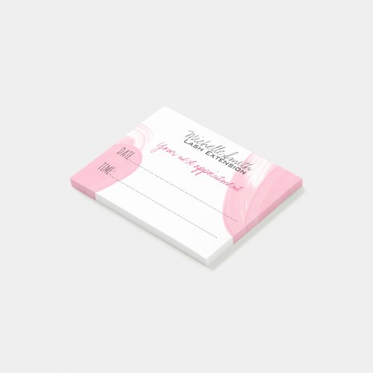 メイクアップアーティストLash Extension次のアポイントメント ポストイット (アングル)