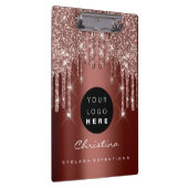 メイクアップアーティストLash Sparkイベントプランナーバラロゴ クリップボード (右)