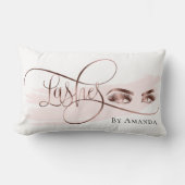 メイクアップアーティストPinky Lash美しいBlushLumbar枕 ランバークッション (正面)