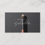 メイクアップアーティストQRコードソーシャルメディア 名刺 (正面)