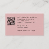 メイクアップアーティストQRコード名刺 名刺 (裏面)