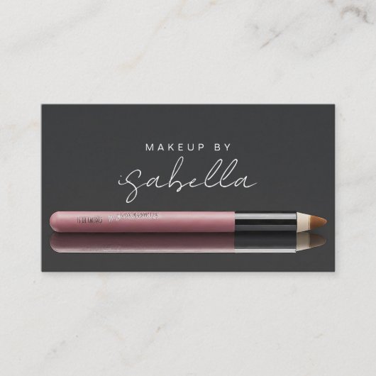 メイクアップアーティストQRコード名刺 名刺 (正面)