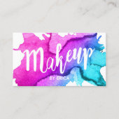 メイクアップアーティスモダント水カラー美しいサロン 名刺 (正面)