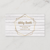 メイクアップアーティス素朴ト木幾何学テラリウム 名刺 (裏面)