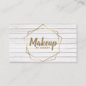 メイクアップアーティス素朴ト木幾何学テラリウム 名刺 (正面)