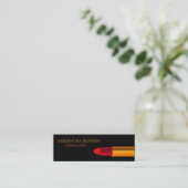 メイクアップエレガントアーティスト口紅美しい スキニー名刺 (スタンド正面)