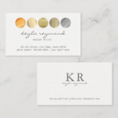 メイクアップカラーパレット 名刺 (正面/裏面)