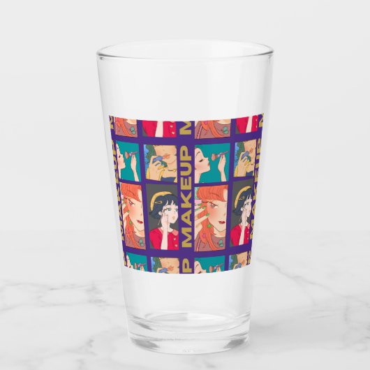 メイクアップガール タンブラーグラス (正面)