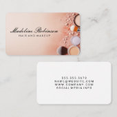 メイクアップキットの基礎とブラシ 名刺 (正面/裏面)