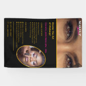 メイクアップクラス 編集可能なバナー 横断幕 (横)